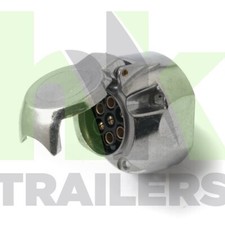 Metal 7 Pin Trailer Socket, 12N, 12V, Female, Trailers, Maypole