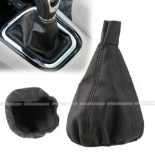 Black PU Leather Car Gear Shift Stick Gaiter Boot Dust Proof Cover Accessories
