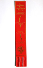 Great Central Railway Leicestershire Red Leather Bookmark Leicester Quorn VGC