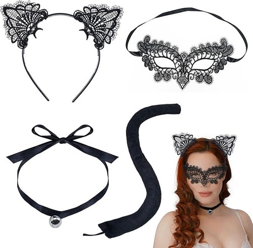 Womens cat tail mask - cat, ears