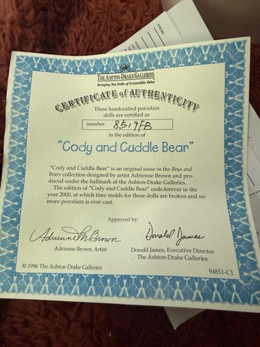 Cody cuddle bear - cody,