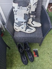Alpinestars Tech 10 Motocross Boots Size UK 14 EU 49 Black White
