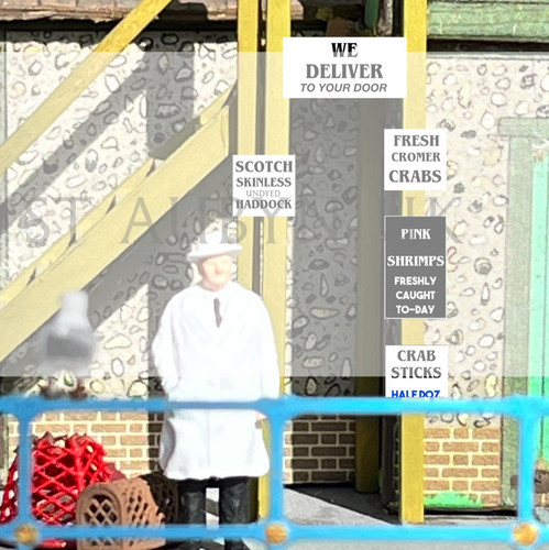 Gauge fishmonger signage - oo,