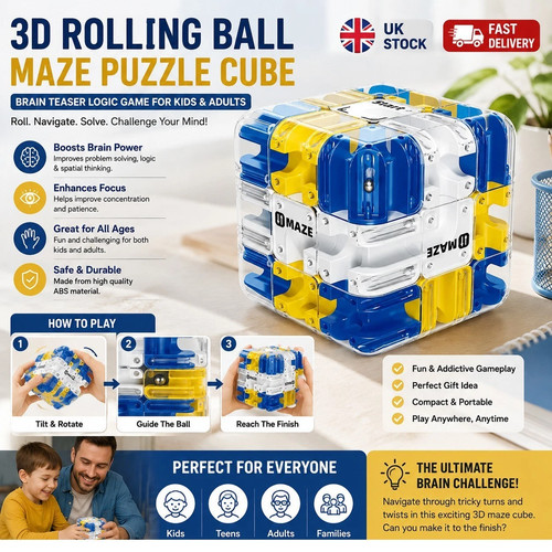 Fun rolling ball maze - rolling,