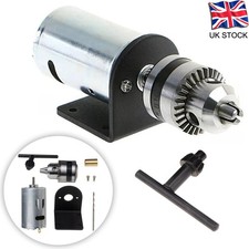 12-36V Mini Hand Drill 555 DIY Lathe Press Motor w/ B10 Drill Chuck for Cutting