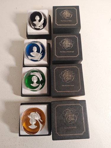 Baccarat glass paperweights - baccarat,