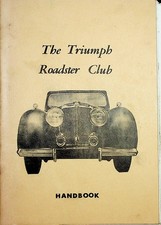 Triumph Roadster Club Handbook