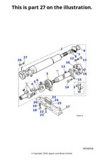 Jaguar Genuine 5x Locking Nut