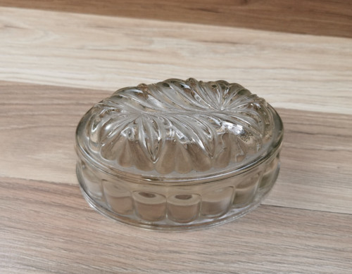Vintage clear pressed glass - clear,