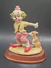 VTG Clown Figurine W/ Dog