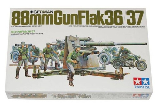 Tamiya 35017 ww2 german 88mm - tamiya,