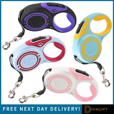 DOG LEAD EXTENDABLE TRAINING DOG PUPPIES CAT LEASH PET LEADS 3M 5M RETRACTABLE 