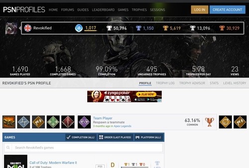 Psn trophy services - psn,