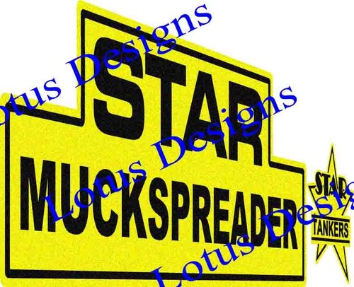 Star muckspreader stickers - , /