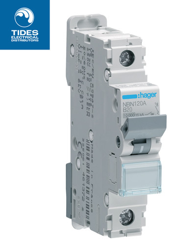 Hager mcb amp single - mcb,