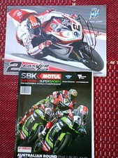 AUSTRALIAN  2017 SBK WORLD SUPERBIKE RACE PROGRAMME and 2 Signed posters . 