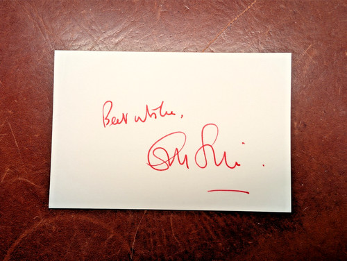 Guy siner hand signed - card,