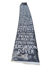 Vintage Maidstone & District Bus Destination Blind Linen Roll Hastings & Sussex