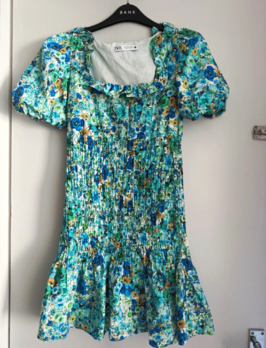 Zara blue green - zara, floral