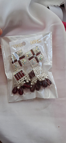 Fashion earrings silver plated - fashion,