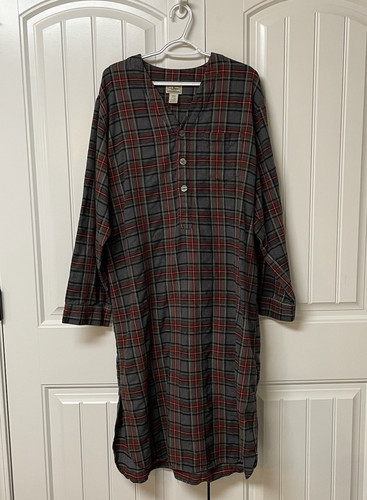 Bean flannel night shirt - bean,