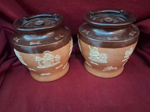 Pair antique doulton - pair,