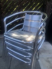 26 X Silver Aluminium Bistro