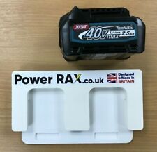 Lock in Makita XGT 40v Battery Rack, 2-10 slots tool racking for van or workshop