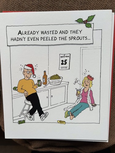 Funny christmas card wasted - christmas,