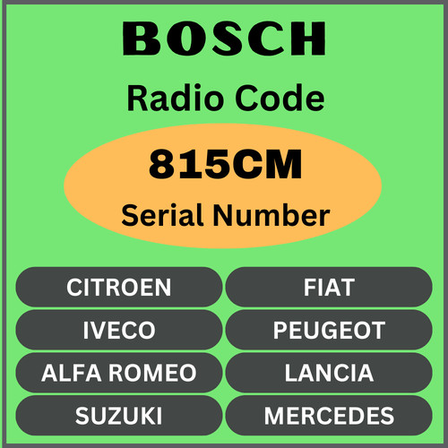 Unlock your bosch radio - your, stereo