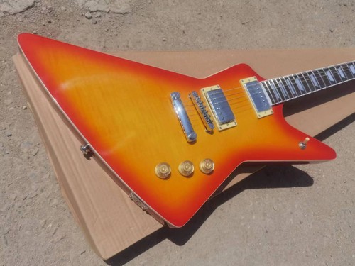 Hamer cherry sunburst - hamer, flamed