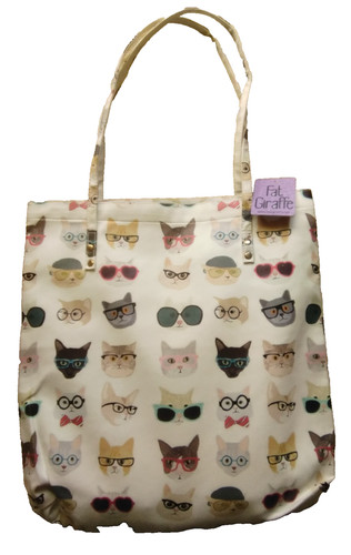 Fat giraffe alfie white tote - fat,
