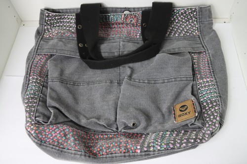 Denim roxy tote bag - denim,