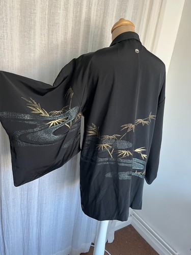 Vintage japanese haori - haori, black