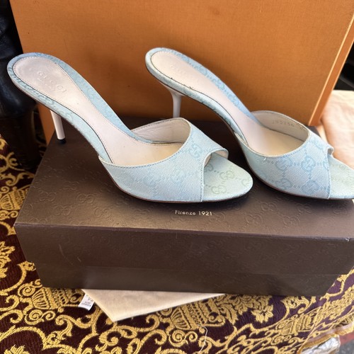 Vintage gucci heels seafoam - gucci,