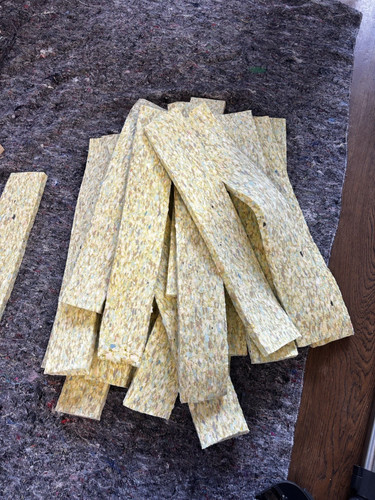 Reconstituted foam strips - foam,