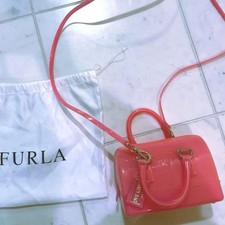 Furla Candy Bag Pink Enamel