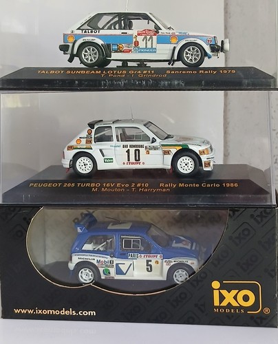 Ixo scale rally cars - 1:43,