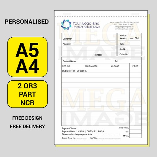 Invoice receipt personalised - invoice, /