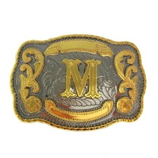 INITIAL (M) BELT BUCKLE LETTER