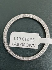 LAB GROWN Mens Steel Diamond