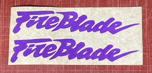 Purple fire blade sticker - blade',