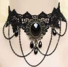 Gothic Choker Necklace Steampunk Vintage Neck Chain Collar for Party Halloween