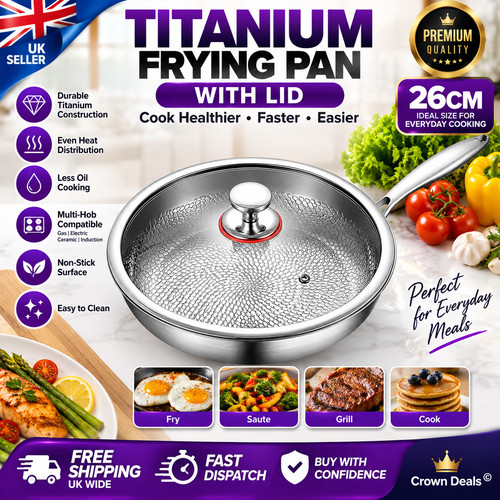 26cm titanium frying - pan, w/