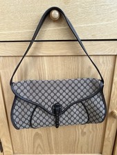 Celine Macadam Pattern Shoulder bag In Beige and Brown