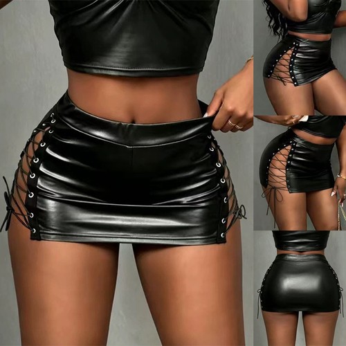 Lady sexy clubwear leather - clubwear,