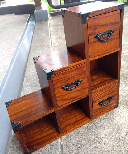 Japanese step tansu staircase - japanese,