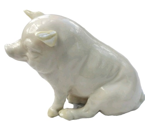 Belleek ireland pig figurine - ireland,