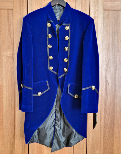Men blue velvet - men's,