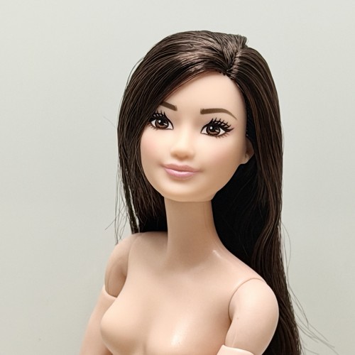 Barbie style black hair pale - style,